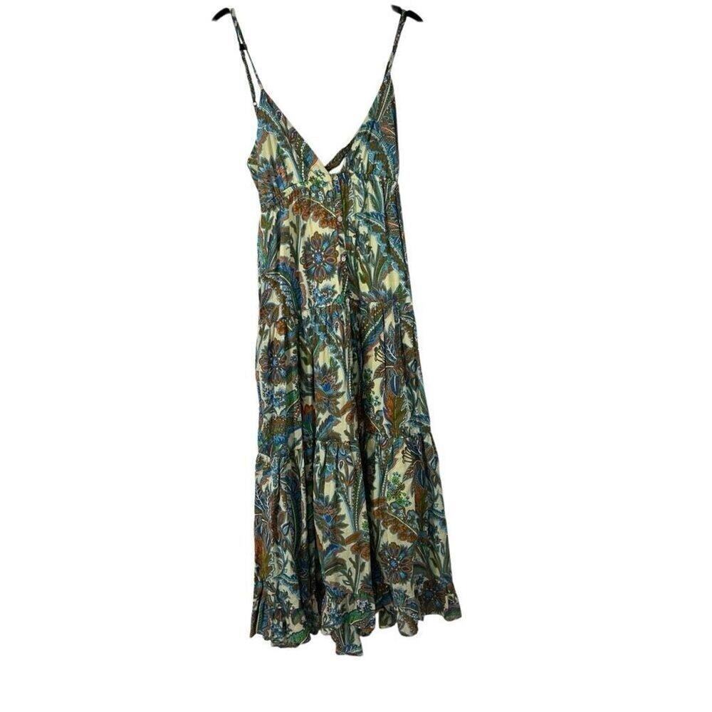House of Harlow 1960 Paisley Maxi Dress Boho Sz L